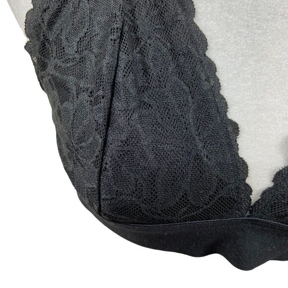Victoria’s Secret PINK Black Lace Bralette with Multi‎ Strap Back Size Medium - Picture 3 of 12